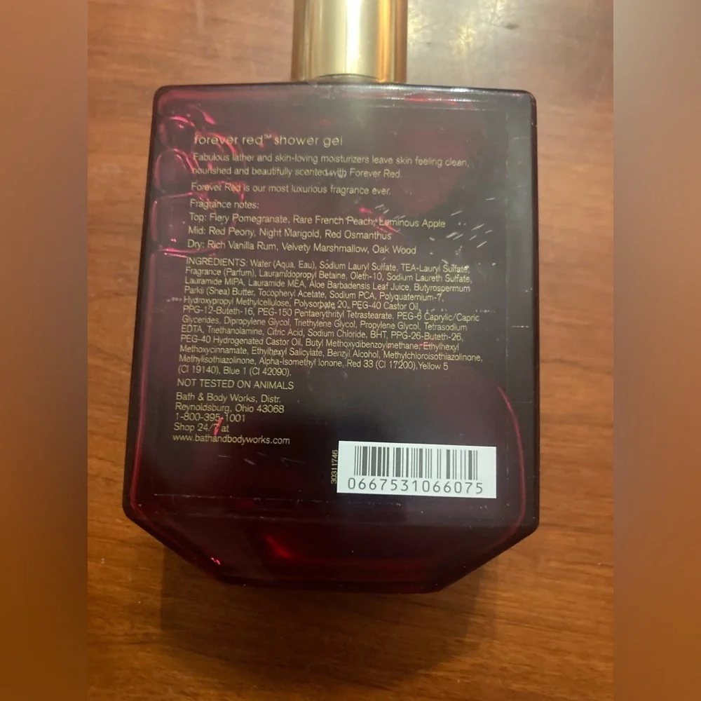 Bath & Body Works Forever Red Shower Gel. Discontinued. Smells amazing